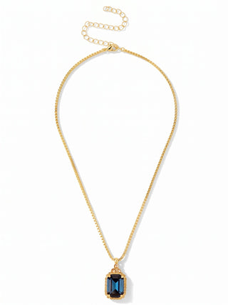 Sorrelli Denim Moon Pendant Necklace