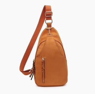 Nikki Dual Compartment Sling Bag - Ginger