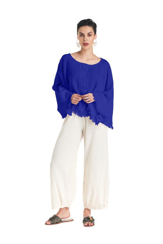 Oh My Gauze Calypso Blouse Cobalt