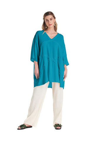 Oh My Gauze Carmen Blouse Turquoise