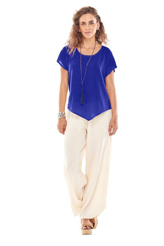 Oh My Gauze Grace Cobalt Blouse