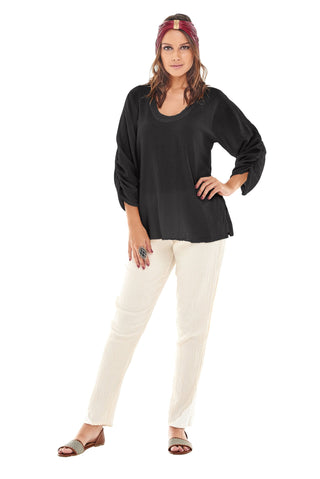 Oh My Gauze Lana Blouse Black