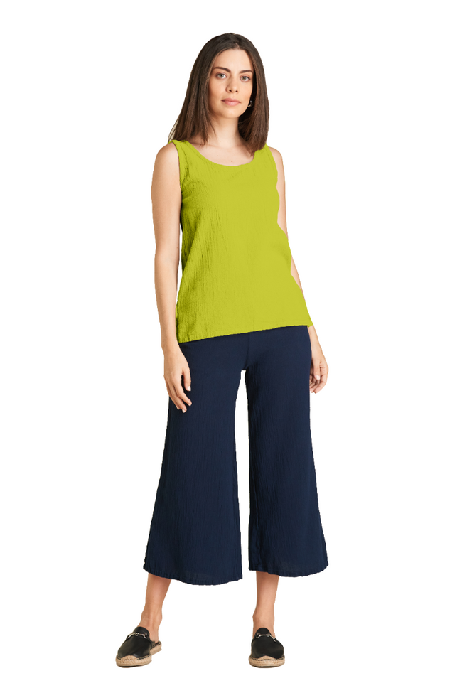 Women's  Cotton Gauze Cloud Pant in Azul Blue by Oh My Gauze! main image 1