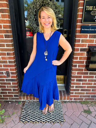 Oh My Gauze Tabasco Dress Cobalt