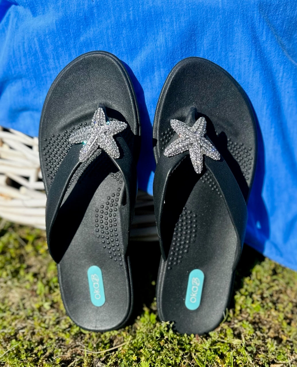 OkaB Black Starfish Sandals