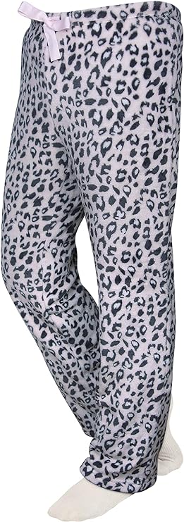 Pink Leopard Fleece Lounge Pants