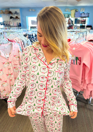 Pink Santa Pajama Set
