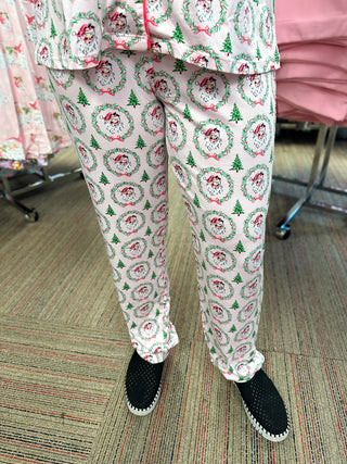 Pink Santa Pajama Set