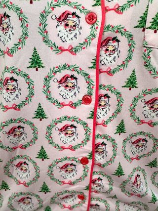 Pink Santa Pajama Set