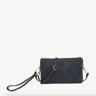 Riley Vegan Crossbody - Black Corduroy