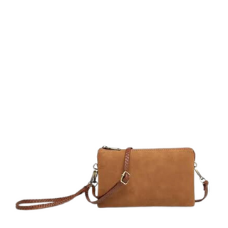 Riley Vegan Crossbody - Brown Corduroy