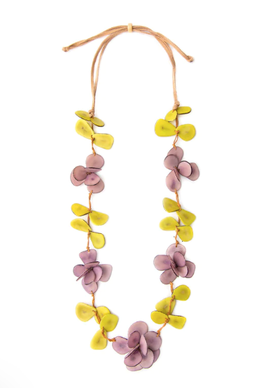 Rosie Lavender & Lime Necklace