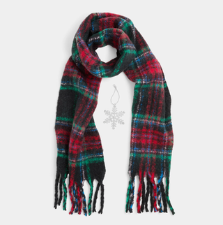 Scarf + Snowflake Ornament Set