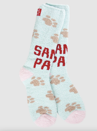 Santa Paws Holiday Christmas Cozy Crew Socks