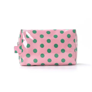 Polka Dot Waterproof Clear Cosmetic Makeup Pouch Bag