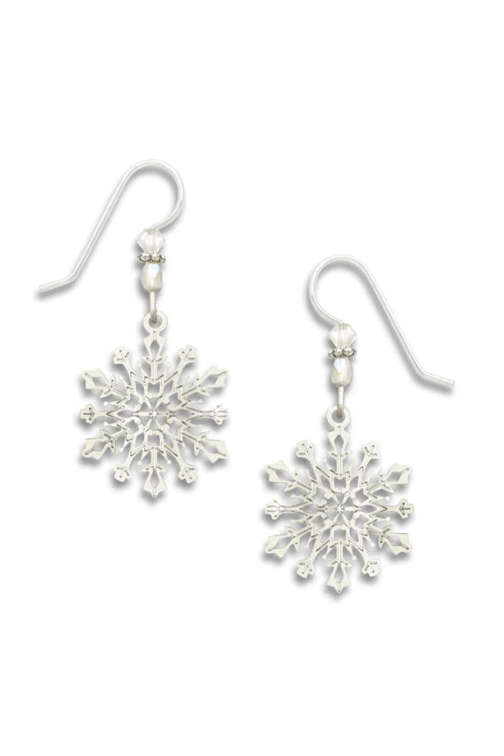 Sienna Sky Silver Snowflake Earrings