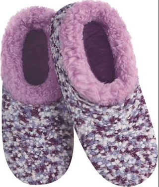 Snoozies Purple Popcorn Stitch