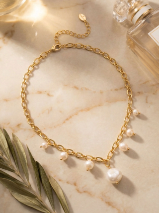 Sorrelli Amelia Pearl Tennis Necklace