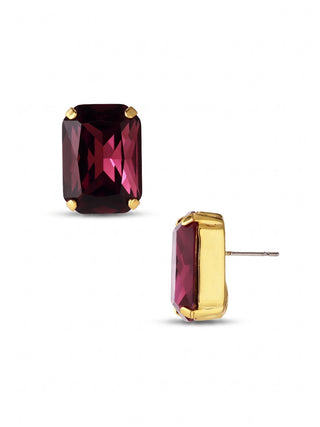 Sorrelli Amethyst Brynn Stud Earrings 