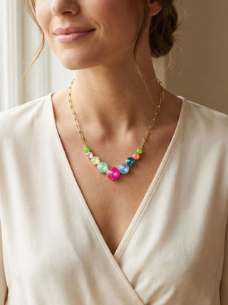 Sorrelli' Candy Carnival Calista Tennis Necklace