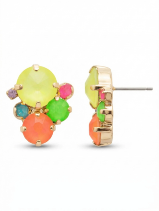 Sorrelli Candy Carnival Crystal Assorted Rounds Stud Earrings