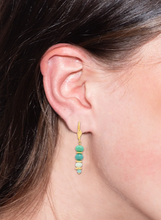 Sorrelli Coastal Dreams Auger Beaded Dangle Earrings