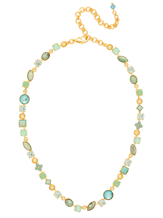 Sorrelli Coastal Dreams Classic Tee-Shirt Tennis Necklace