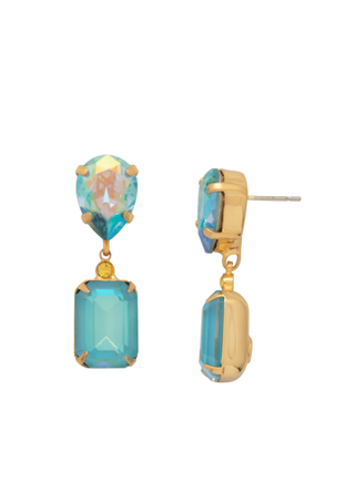 Sorrelli Coastal Dreams Emerald Pear Dangle Earrings
