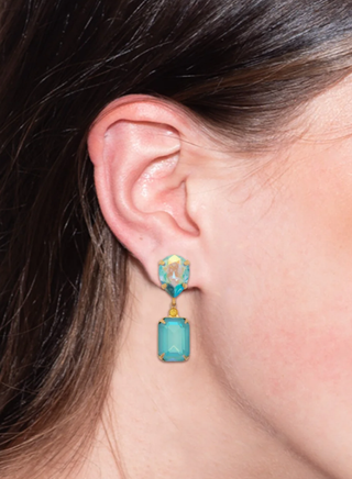 Sorrelli Coastal Dreams Emerald Pear Dangle Earrings