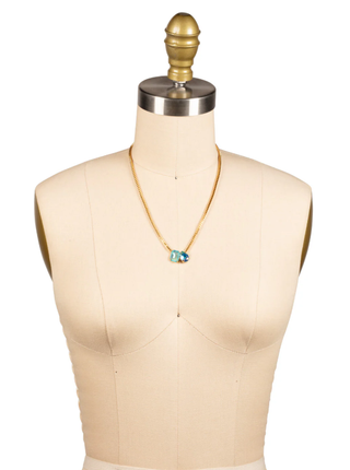 Sorrelli Coastal Dreams Emerald Pear Pendant Necklace