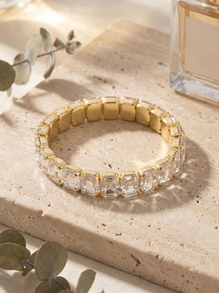 Sorrelli Crystal 7 inch Octavia Stretch Bracelet