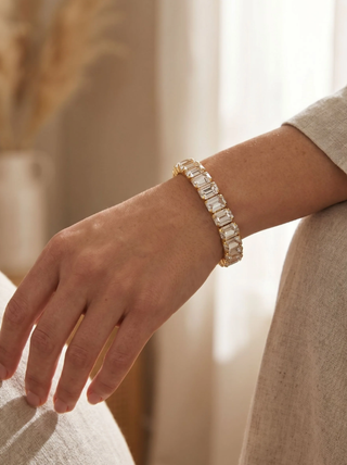 Sorrelli Crystal 7 inch Octavia Stretch Bracelet