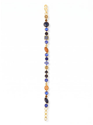 Sorrelli Crystal and Cabochon Tennis Bracelet Denim Moon