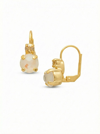 Sorrelli Golden Goddess Round Crystal Dangle Earrings