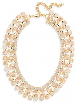 Sorrelli Golden Goddess Sloane Layered Statement Necklace