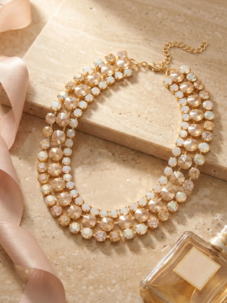 Sorrelli Golden Goddess Sloane Layered Statement Necklace