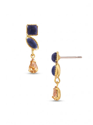 Sorrelli Indie Dangle Earrings Denim Moon