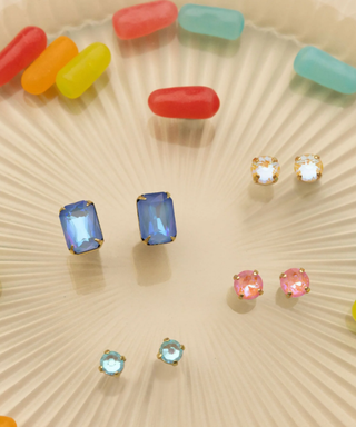 Sorrelli Light Topaz Delite Simple Stud Earrings