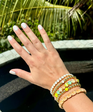 Sorrelli Mango Mint 7 Inch Sienna Stretch Bracelet