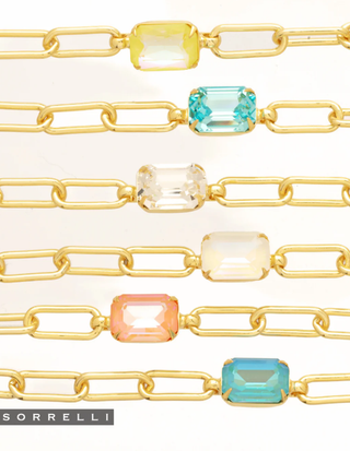 Sorrelli Nia Aquamarine Tennis Bracelet
