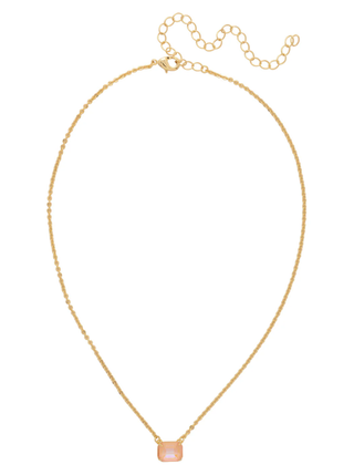 Sorrelli Peach Delite Single Crystal Pendant Necklace