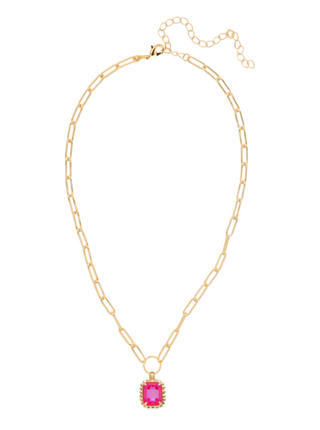 Sorrelli Royal Red Delite Octavia Scalloped Pendant Necklace