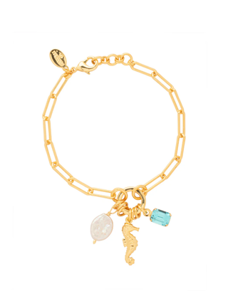 Sorrelli Seahorse Coastal Dreams Charm Tennis Bracelet