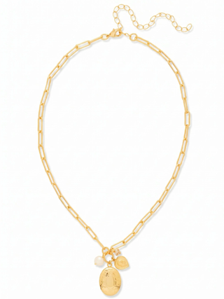 Sorrelli Silk Rose Locket Pendant Necklace