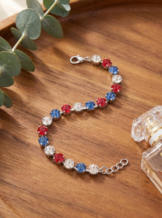 Sorrelli Stars and Stripes Sienna Tennis Bracelet