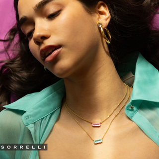 Sorrelli Summer Blue Delite Bindi Pendant Necklace