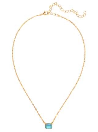 Sorrelli Summer Blue Delite Single Crystal Pendant Necklace