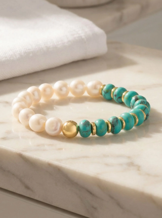 Sorrelli Turquoise Isle of Palms Stretch Bracelet