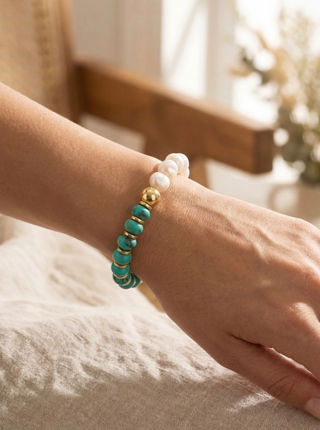 Sorrelli Turquoise Isle of Palms Stretch Bracelet