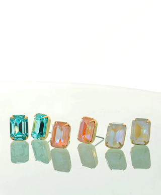 Sorrelli Ultra White Aurora Borealis Everyday Stud Earrings